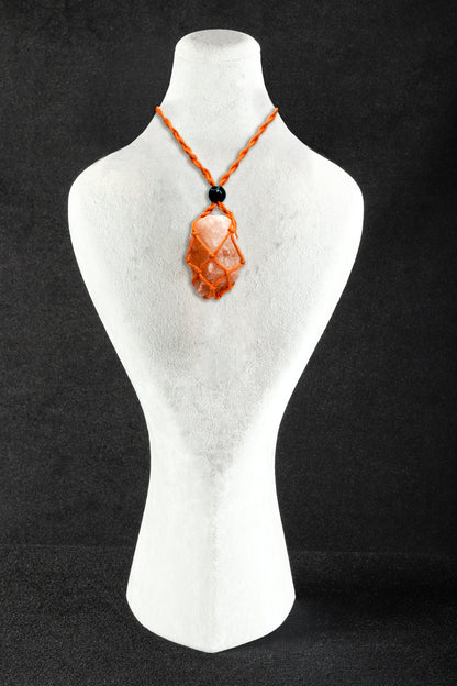 Salt Crystal Pendants Boho Chick with 25-30 inch adjustable Necklace